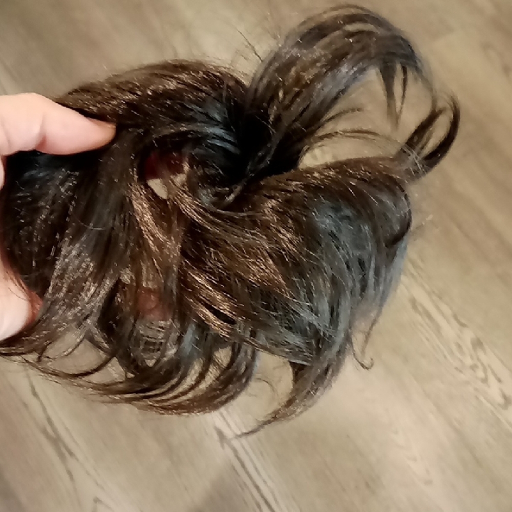 Free w/Over Purchase NWT Brown Hair Bun On Elastic Band